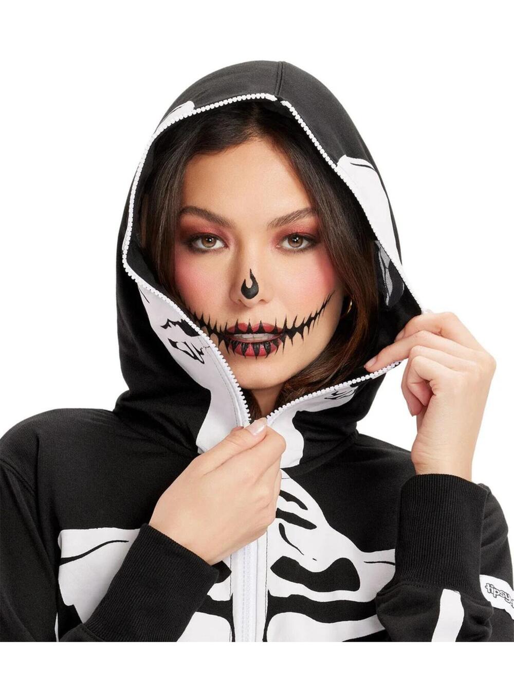 NWT Tipsy Elves Women's Halloween Skeleton Costume Size Medium - Picture 3 of 11